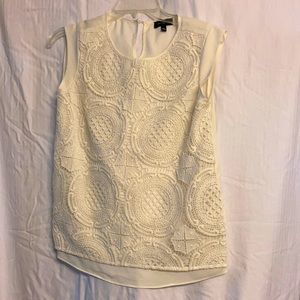Limited cream over lace blouse size xs.